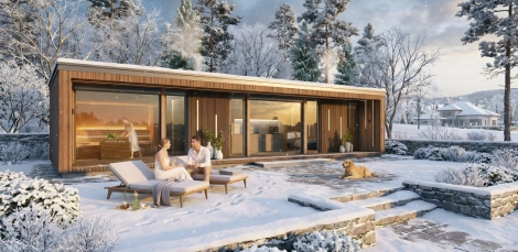 Wellness szaunaház építés Wellness szaunaház építés