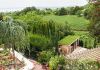 Wellness kert balatonfüredi panorámával