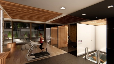 Beltéri szauna wellness