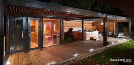 Kültéri komfort wellness szaunaház Kültéri komfort wellness szaunaház