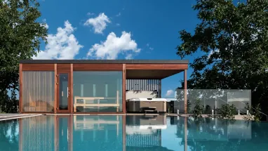 Egyedi luxus szaunaház a Balaton partján - iSauna Design Home Egyedi luxus szaunaház a Balaton partján - iSauna Design Home